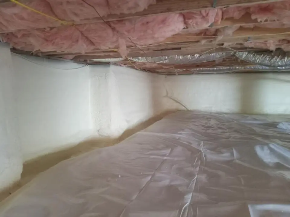 Crawl space encapsulation with closed-cell spray foam for Roof Waterproofing in Fultondale